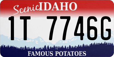 ID license plate 1T7746G