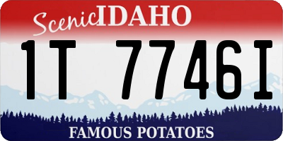 ID license plate 1T7746I
