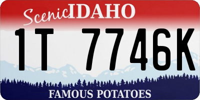 ID license plate 1T7746K