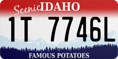 ID license plate 1T7746L