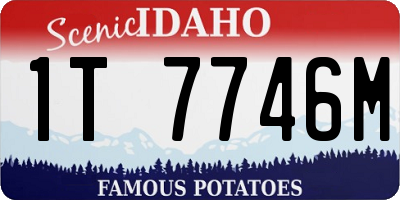 ID license plate 1T7746M