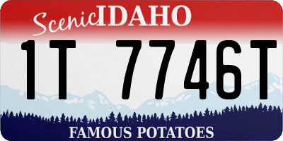 ID license plate 1T7746T