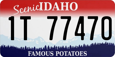 ID license plate 1T7747O