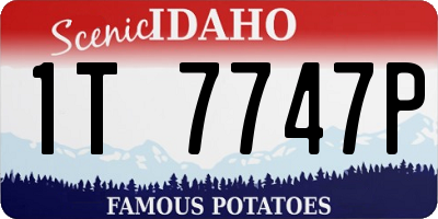 ID license plate 1T7747P