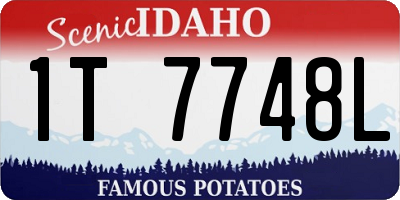 ID license plate 1T7748L