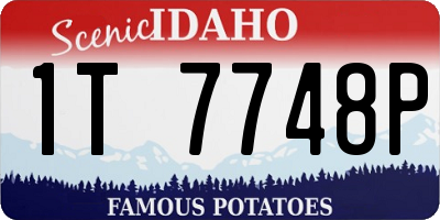 ID license plate 1T7748P