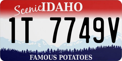 ID license plate 1T7749V