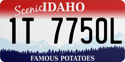 ID license plate 1T7750L