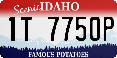 ID license plate 1T7750P