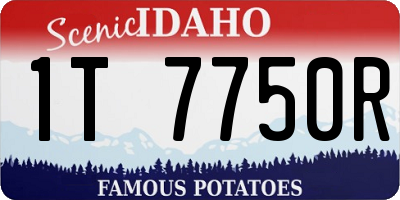 ID license plate 1T7750R