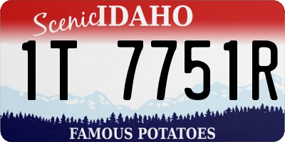 ID license plate 1T7751R