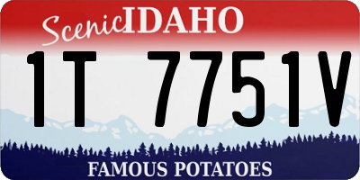 ID license plate 1T7751V