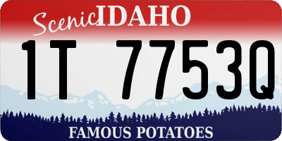 ID license plate 1T7753Q