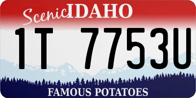 ID license plate 1T7753U