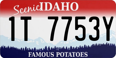 ID license plate 1T7753Y
