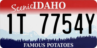 ID license plate 1T7754Y