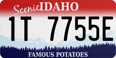 ID license plate 1T7755E