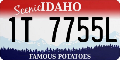 ID license plate 1T7755L