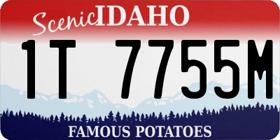 ID license plate 1T7755M
