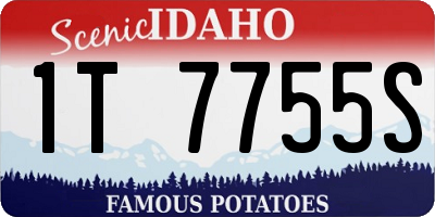 ID license plate 1T7755S