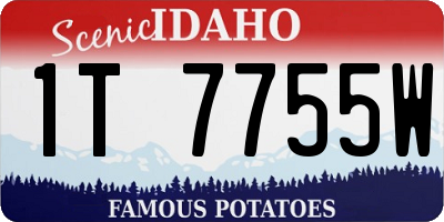 ID license plate 1T7755W