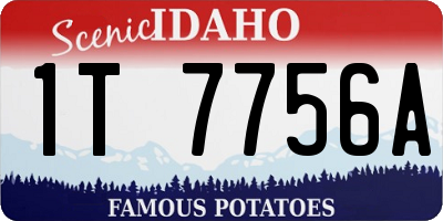ID license plate 1T7756A