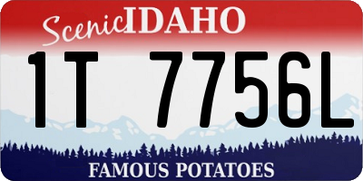 ID license plate 1T7756L