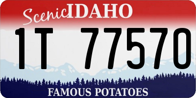 ID license plate 1T7757O