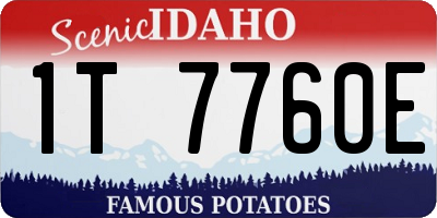 ID license plate 1T7760E