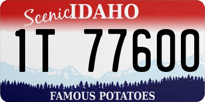 ID license plate 1T7760O