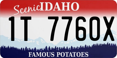 ID license plate 1T7760X