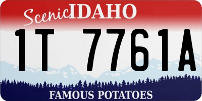 ID license plate 1T7761A