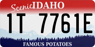 ID license plate 1T7761E