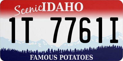 ID license plate 1T7761I