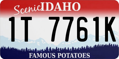 ID license plate 1T7761K