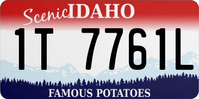 ID license plate 1T7761L