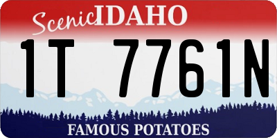 ID license plate 1T7761N
