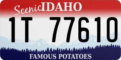 ID license plate 1T7761O