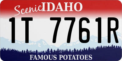 ID license plate 1T7761R