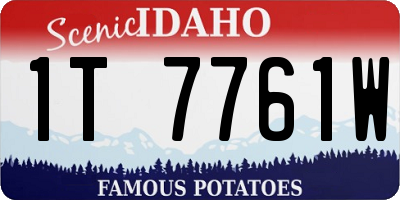 ID license plate 1T7761W