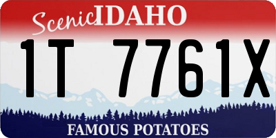 ID license plate 1T7761X