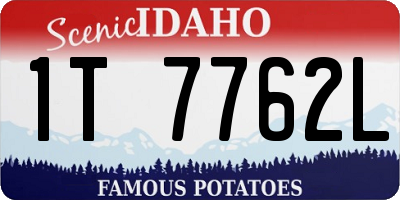 ID license plate 1T7762L