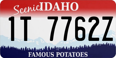 ID license plate 1T7762Z