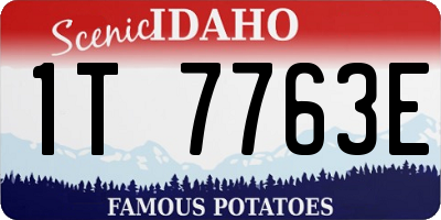 ID license plate 1T7763E