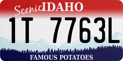 ID license plate 1T7763L