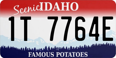 ID license plate 1T7764E
