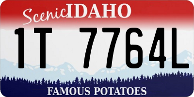 ID license plate 1T7764L