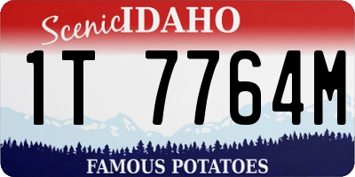 ID license plate 1T7764M