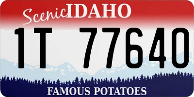 ID license plate 1T7764O