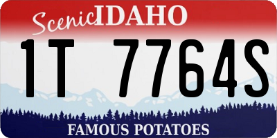 ID license plate 1T7764S